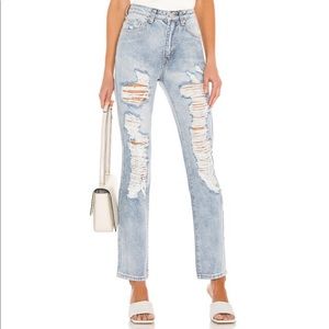 NWOT Superdown Patty Distressed Jeans
